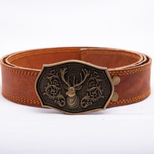 TROT Alpine Crest – Naturally Tanned Goat Leather Belt