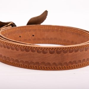 Alternative view of TROT Sky Sovereign – Eagle Buckle Embossed Leather Belt