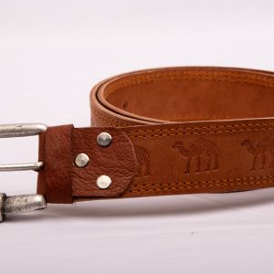 TROT Dune Trail – Camel Embossed Goat Leather Belt - Image 3