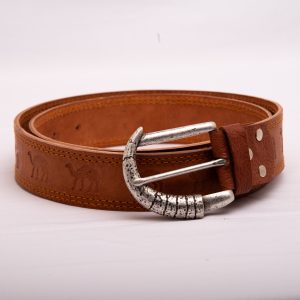 TROT Dune Trail – Camel Embossed Goat Leather Belt