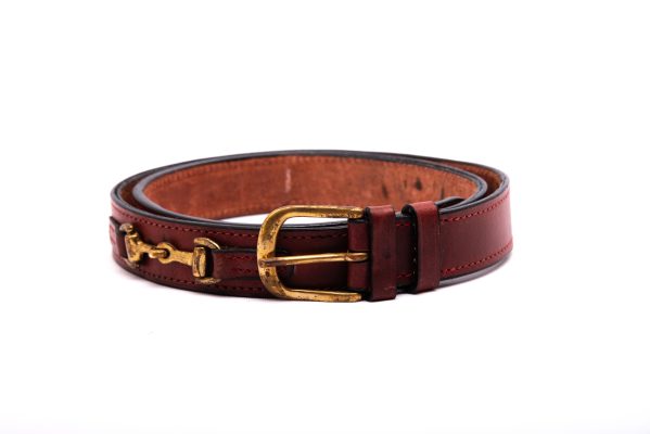 TROT Heritage Reins – Horse Bit Embossed Buffalo Leather Belt