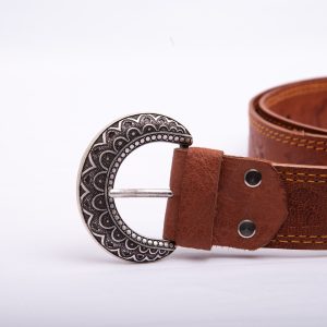 TROT Sand Whisper – Mandala Buckle Camel Embossed Belt - Image 5